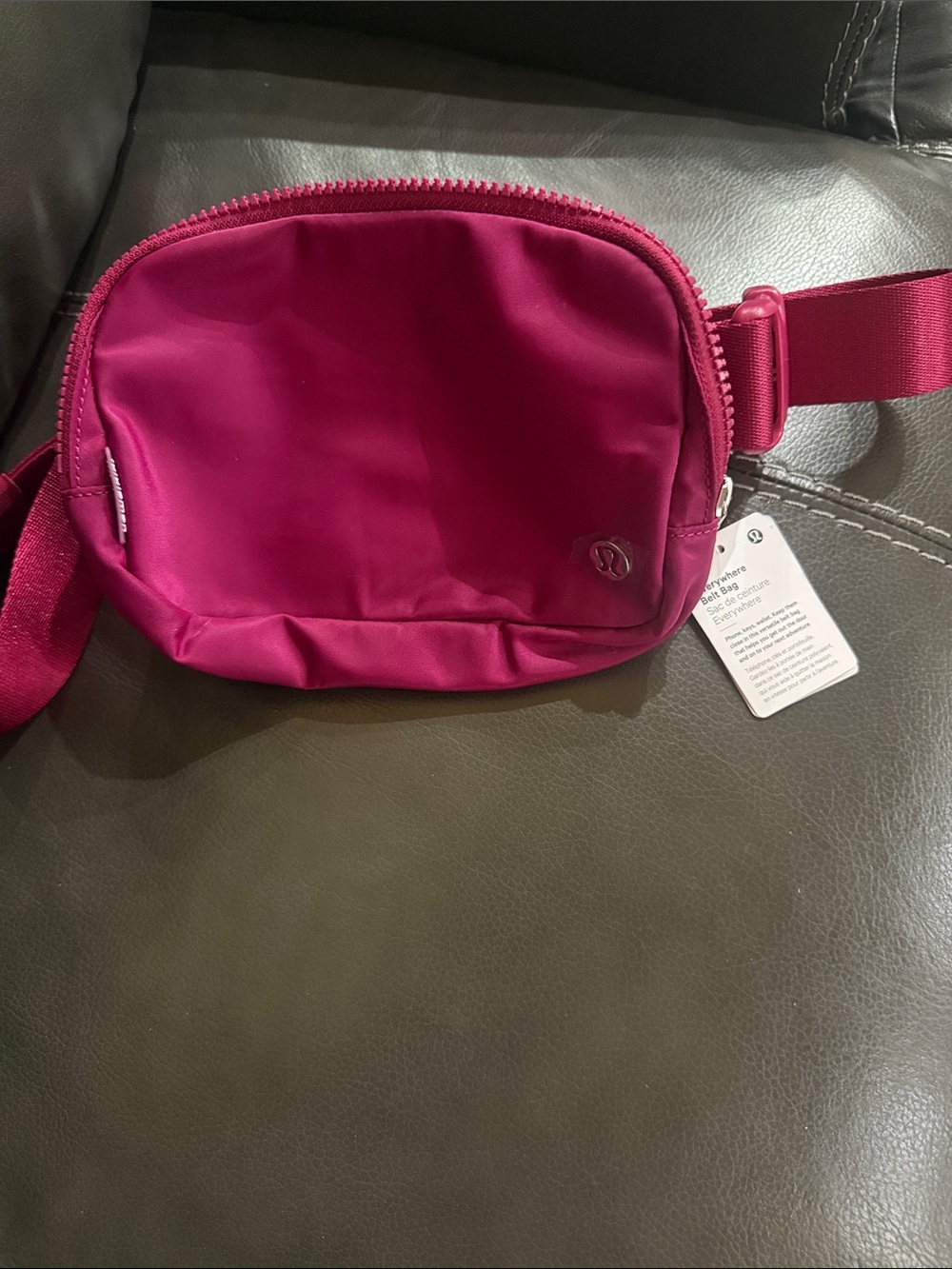 Rare find.  lululemon athletica Fuchsia Pink Crossbody Belt Bag